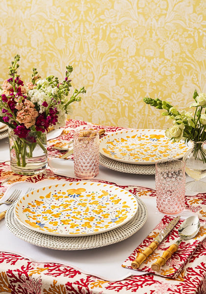 Sunshine Daisy Dinner Plate - Set of 6 - Casa by Josephine Jenno