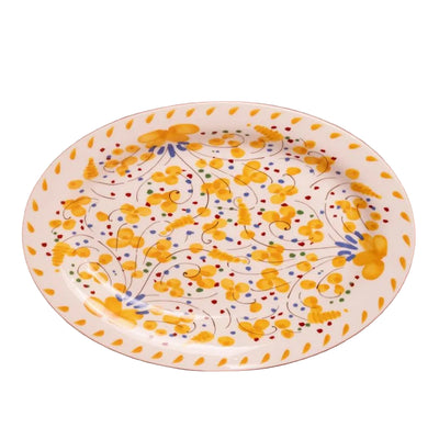 Sunshine Daisy Oval Serving Plate