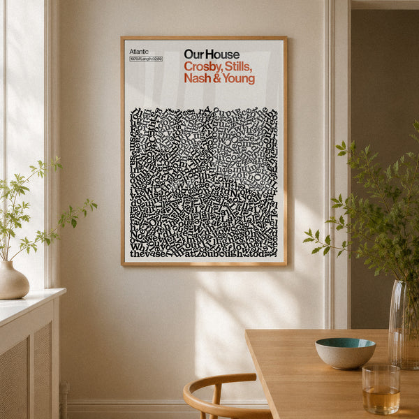 Our House - Crosby, Stills, Nash & Young - Lyric Print