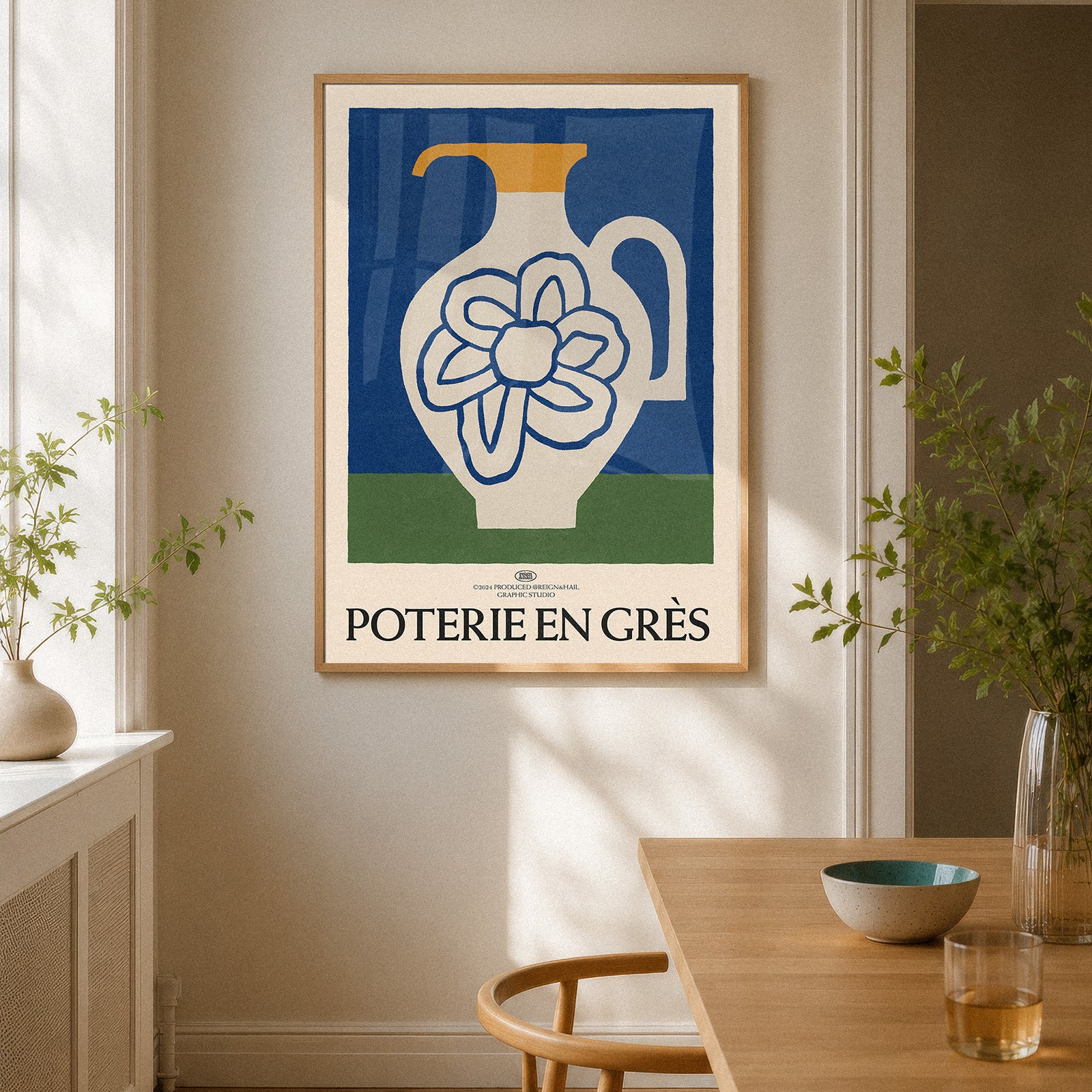 Poterie En Grès - Pottery Illustrative Print