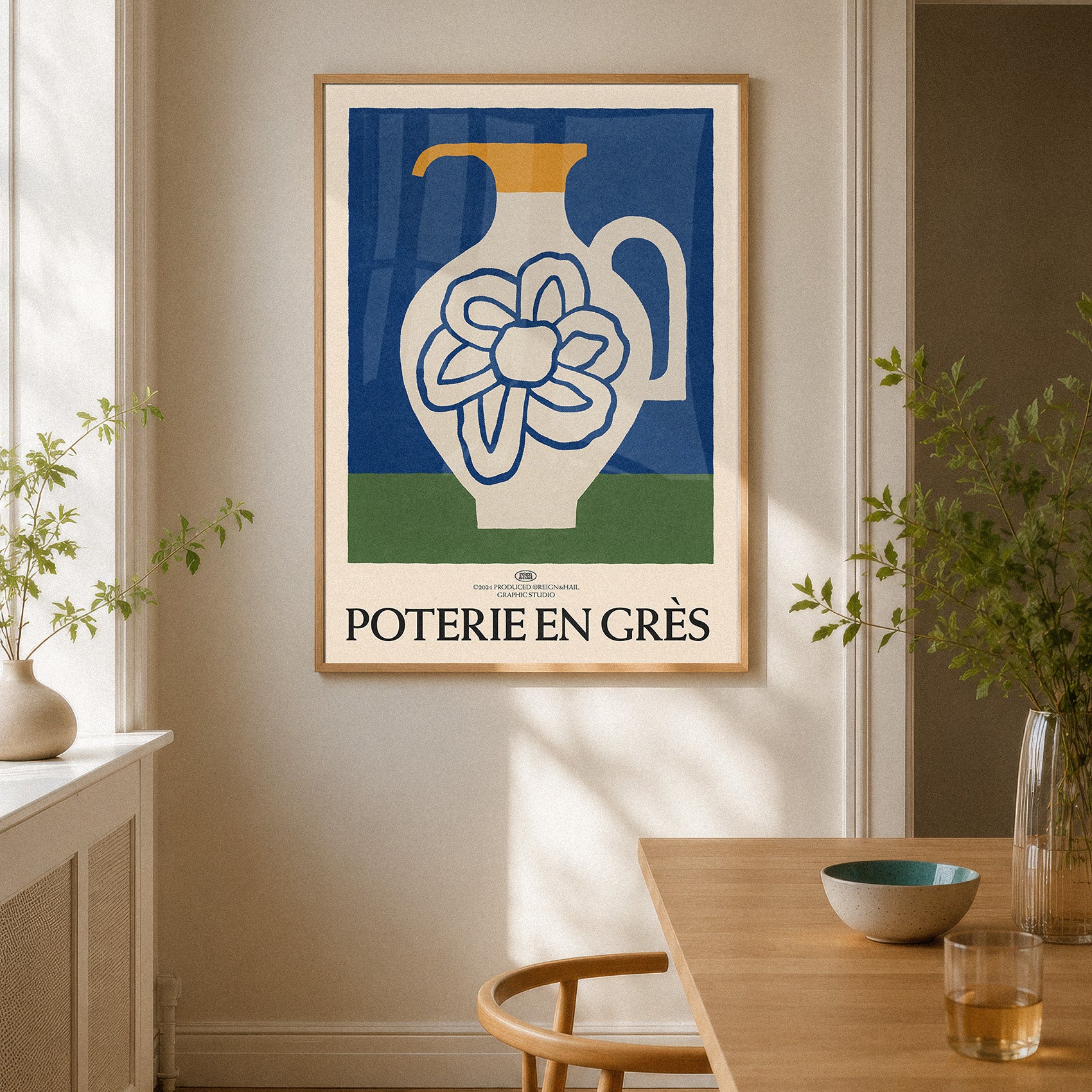 Poterie En Grès - Pottery Illustrative Print