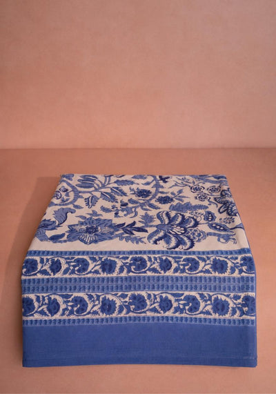 From Jaipur with Love Blue and White Tablecloth