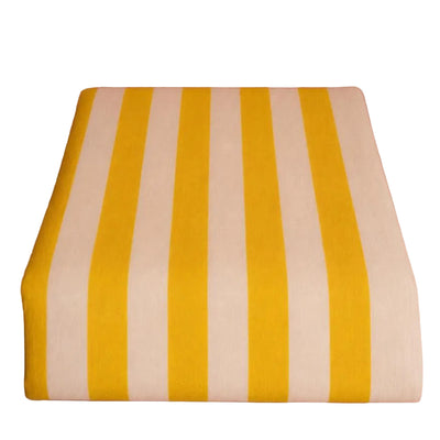 Lucinda Linen Tablecloth Yellow Stripe