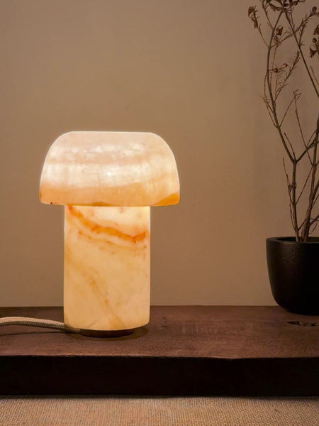 Shroom Tall | Alabaster Stone Lamp