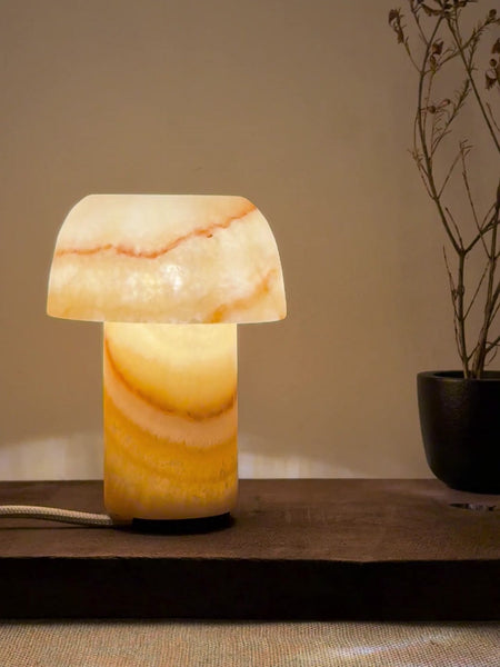 Shroom Tall | Alabaster Stone Lamp