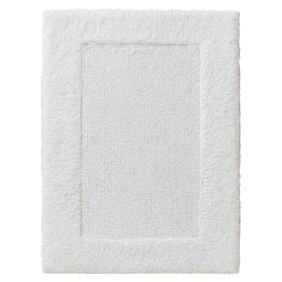 White Cotton Bath Mat, 2100 g