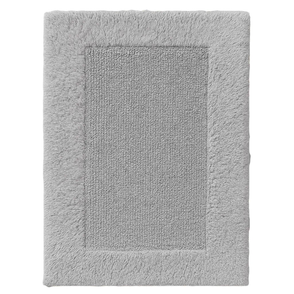 Silver Gray Cotton Bath Mat, 2100 g