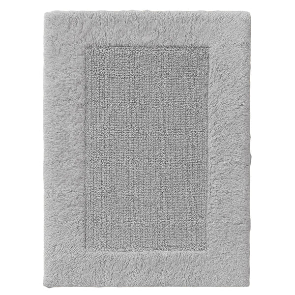 Silver Gray Cotton Bath Mat, 2100 g