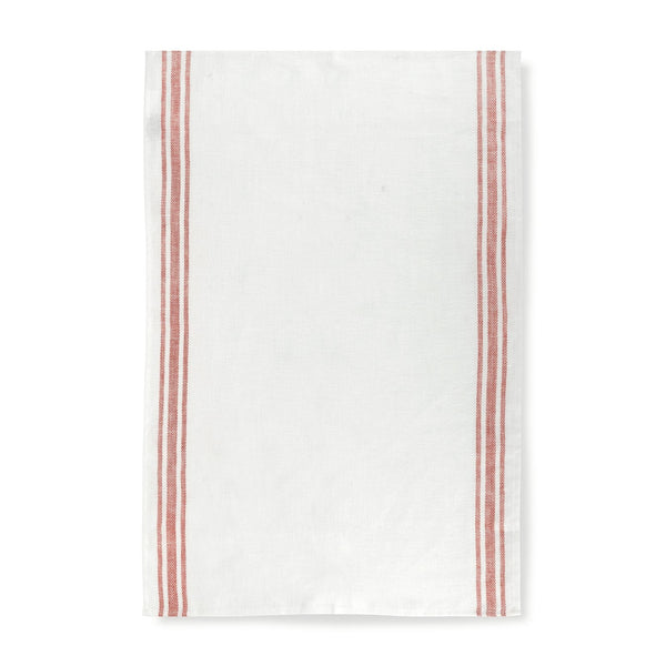 Set of 3 Kitchen Towels in French Red