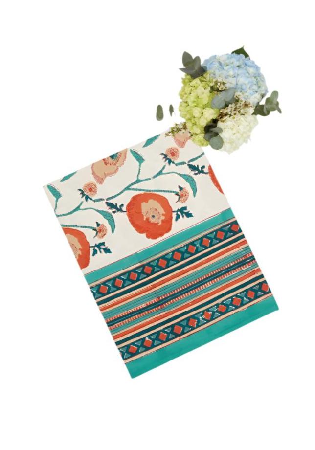 Terrific Teal Tablecloth - Casa by Josephine Jenno