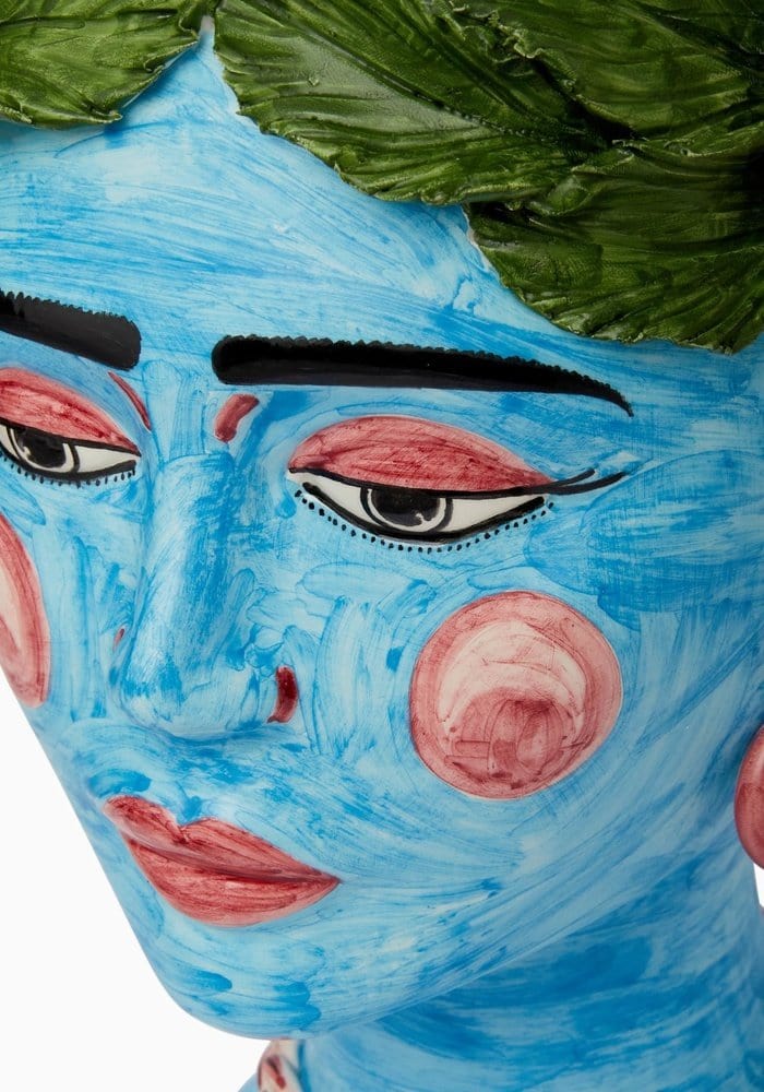 Testa Di Moro Head - Turquoise Times (Not the White Lotus Kind) Bust Statue - Casa by Josephine Jenno
