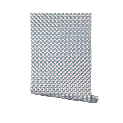 Mati blue abstract wallpaper by Thalia Botsari