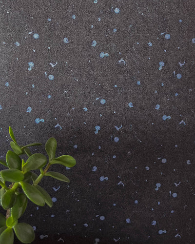 Selene abstract wallpaper in midnight blue