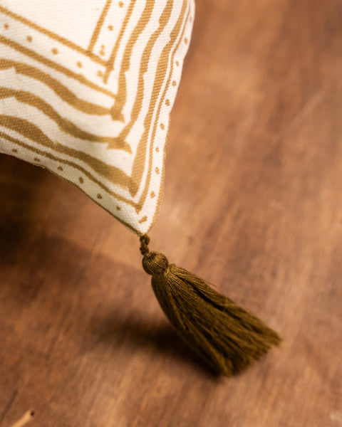 Tropical Hand Printed Cotton Cushion - Palm Tree