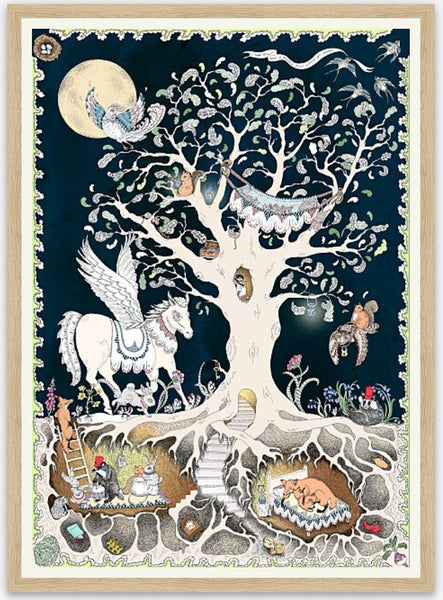 'The Enchanted Forest at Night' - Fine Art Print - Forivor