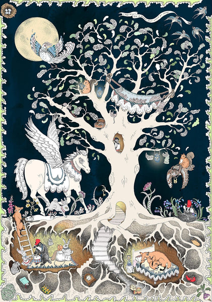'The Enchanted Forest at Night' - Fine Art Print - Forivor