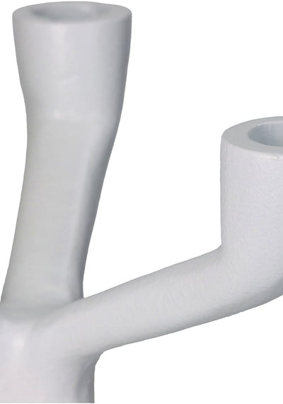 The Modern White Three - Armed Candleholder Large - Casa by Josephine Jenno