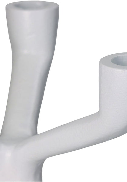 The Modern White Three - Armed Candleholder Large - Casa by Josephine Jenno