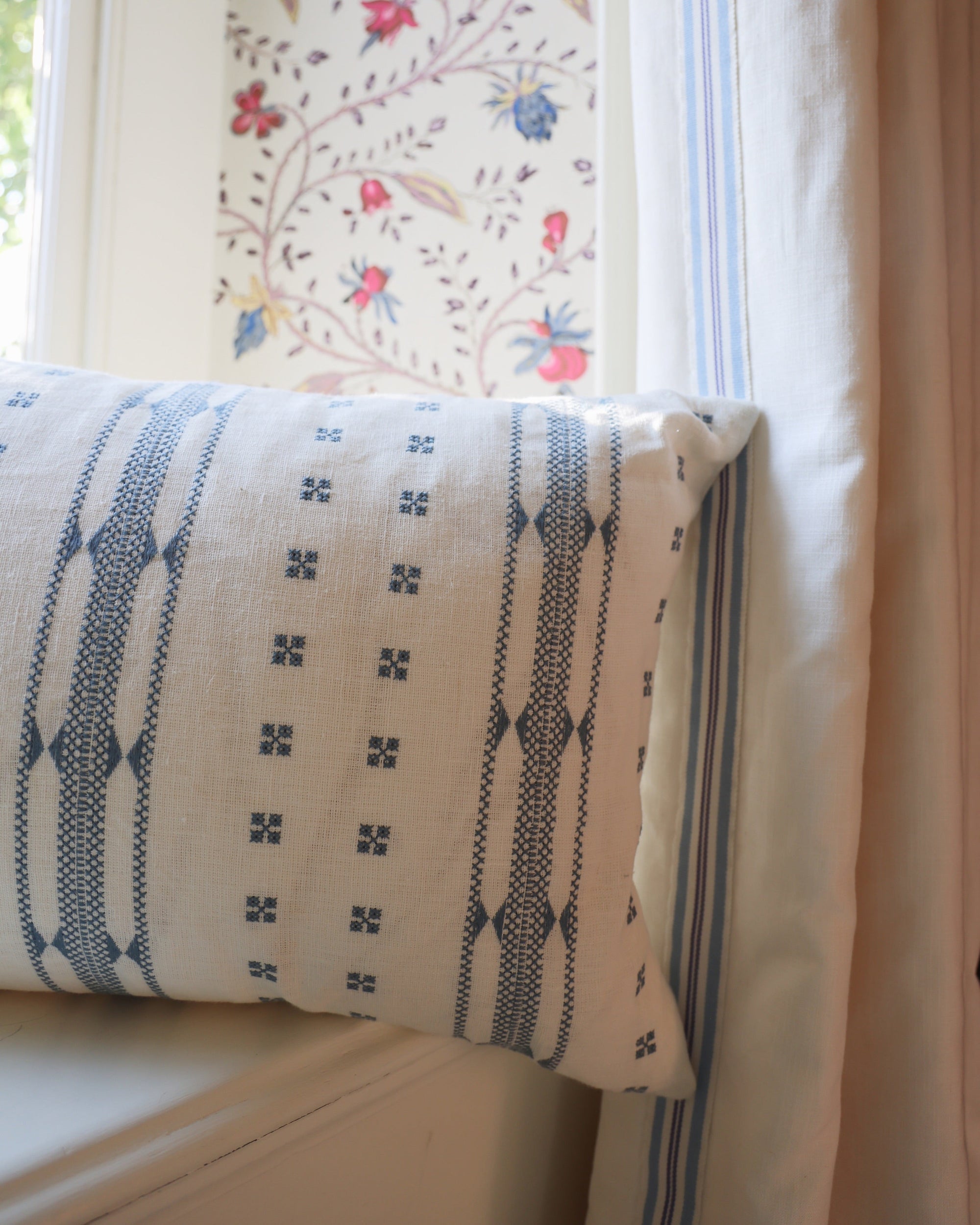 Thea Embroidered Cushion Cover