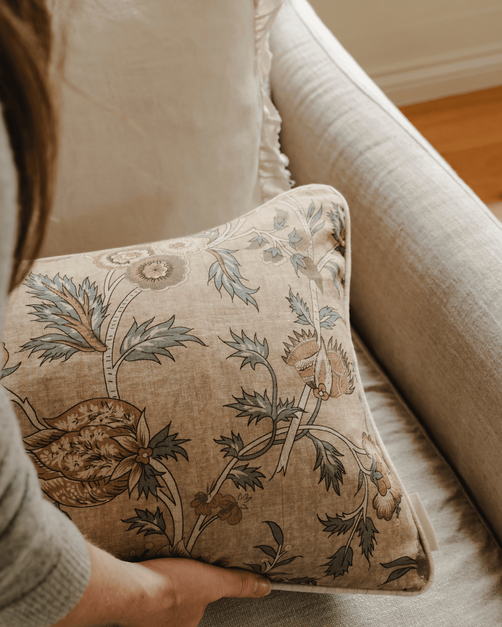 The Thistle And Bloom Lumbar Cushion