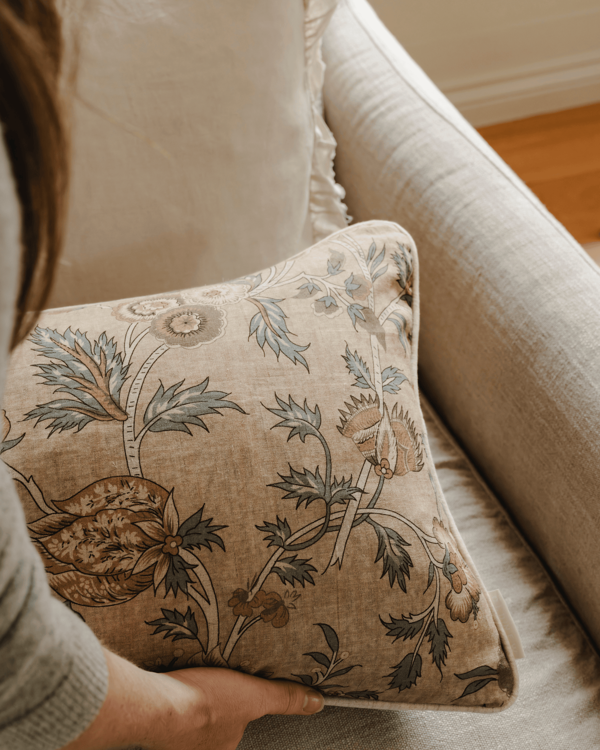 The Thistle And Bloom Lumbar Cushion