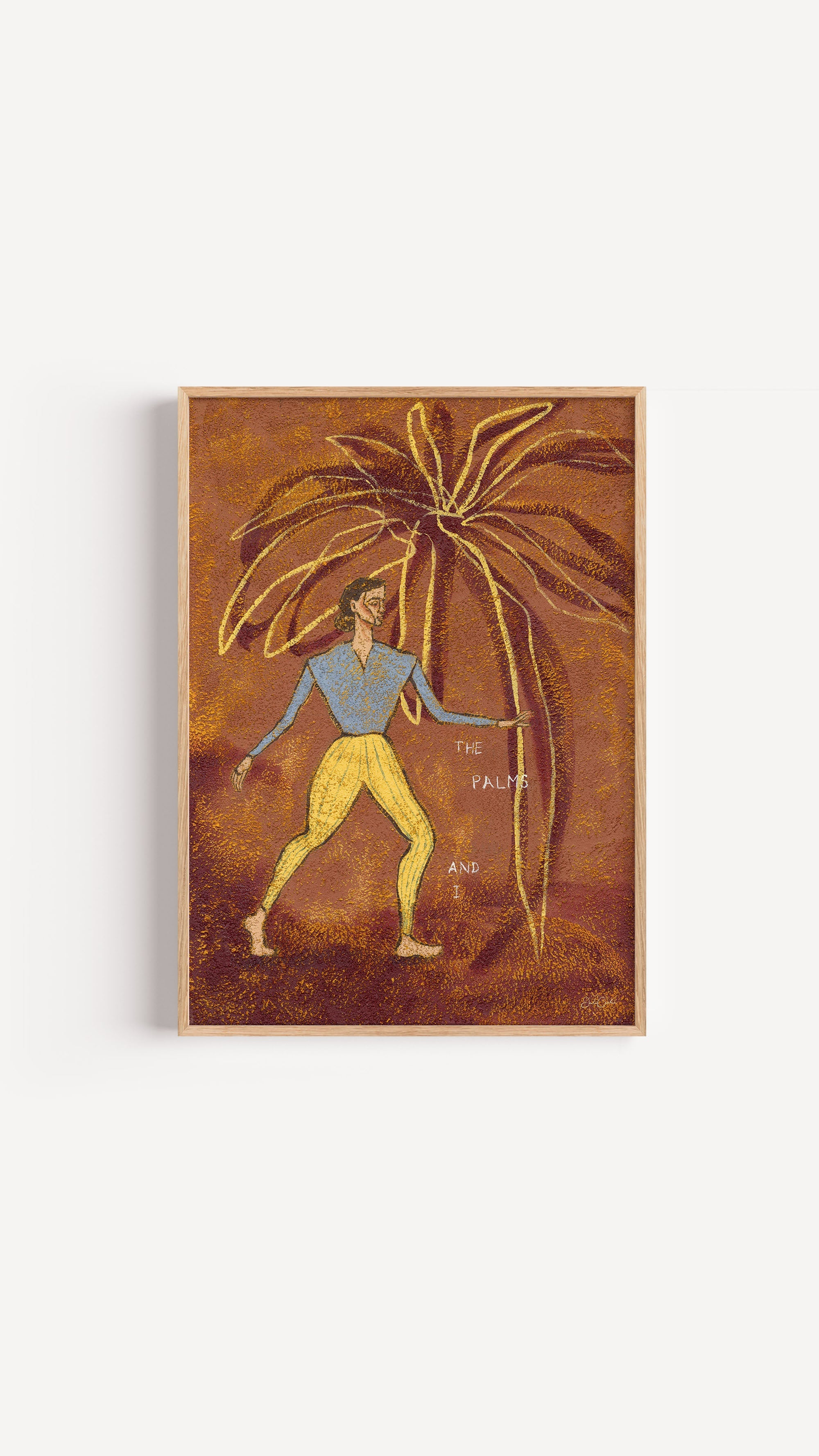 The Palms and I - Botanical Art Print
