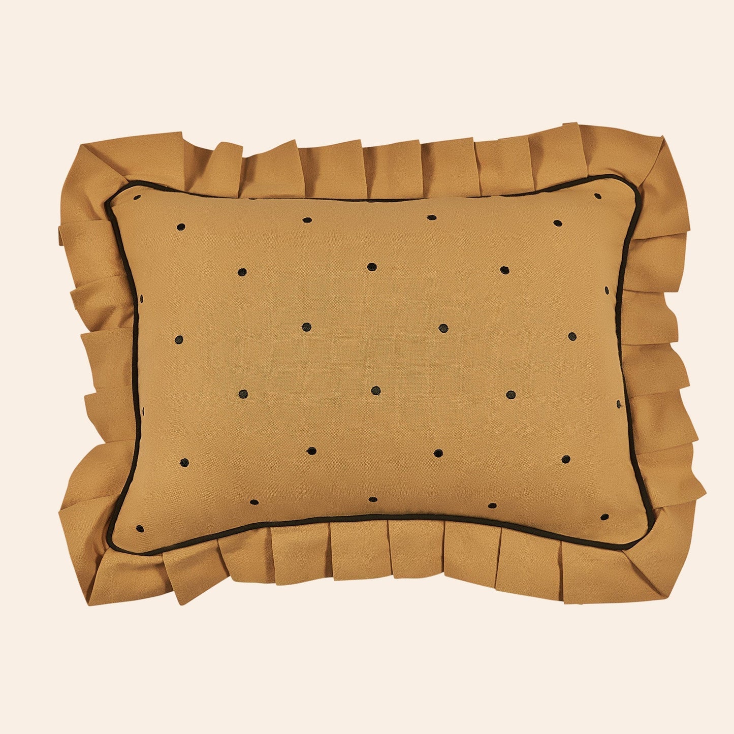 Dolce Dots Cushion, Panna Cotta