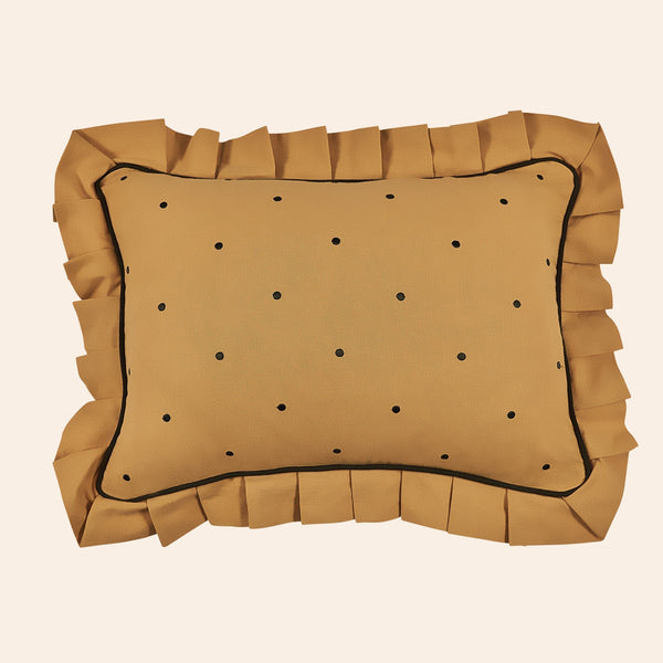 Dolce Dots Cushion, Panna Cotta