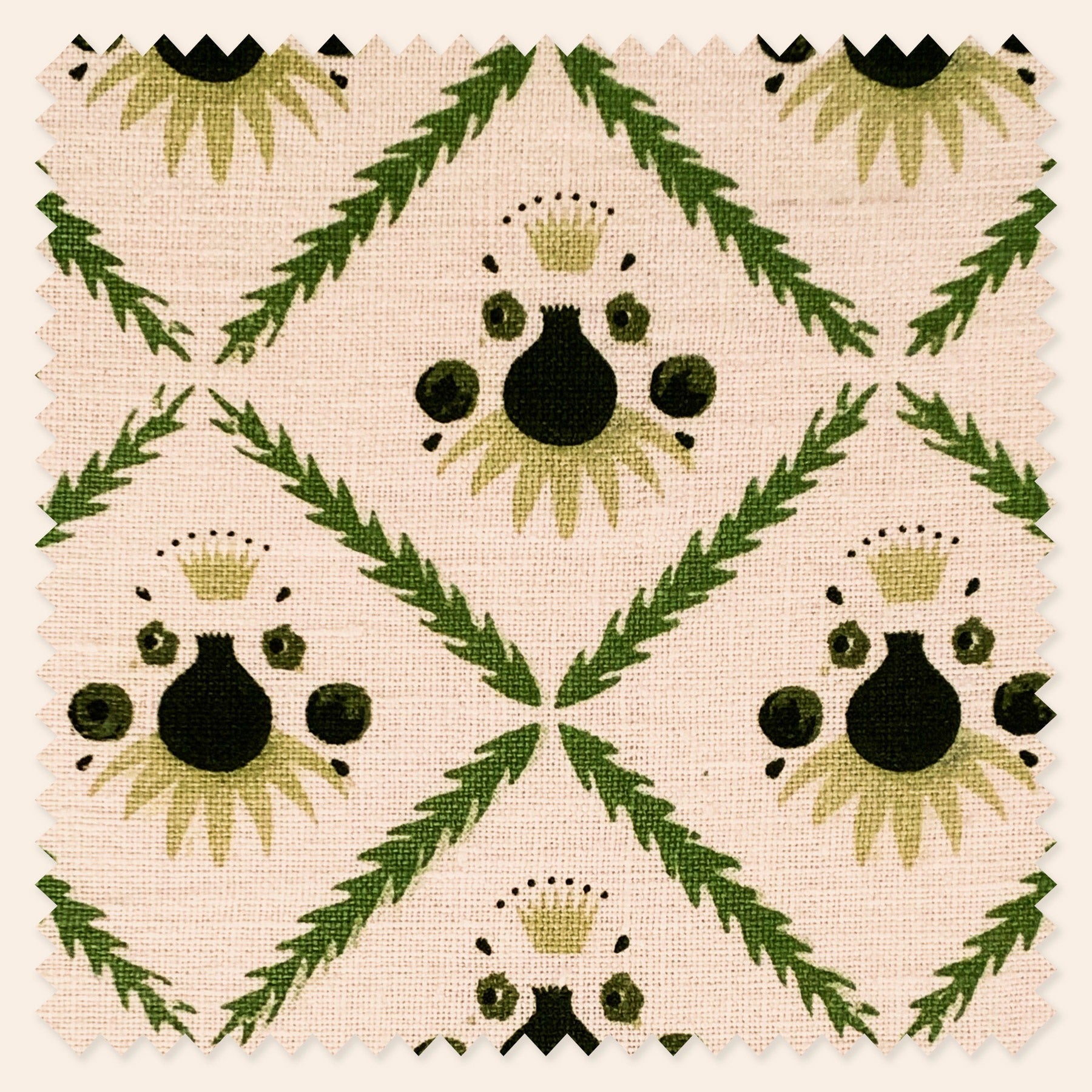 Pome Linen, Moss, Sample