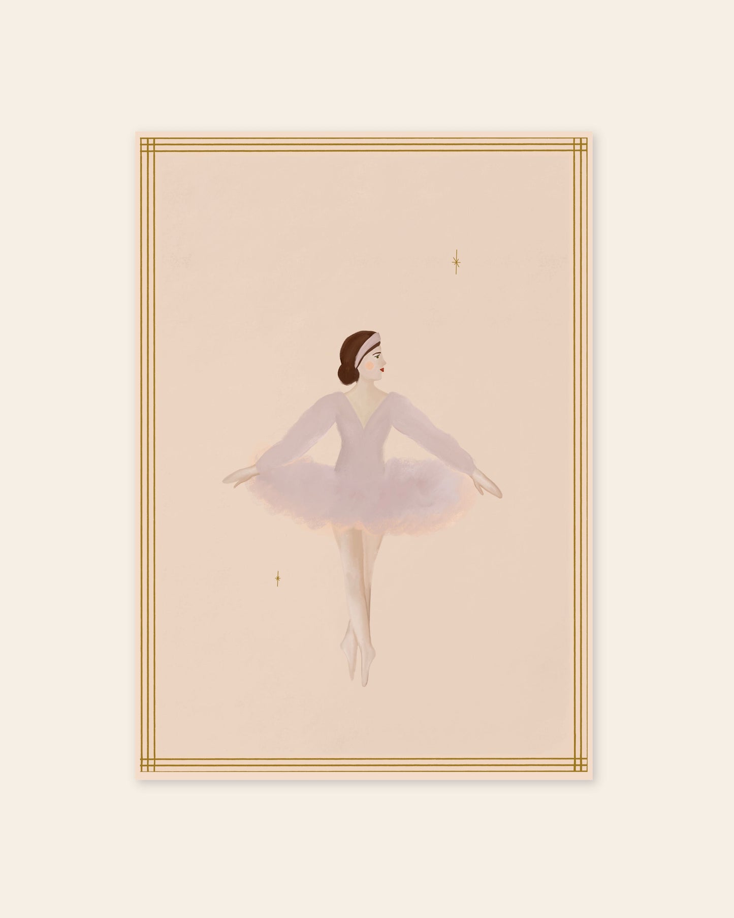 Tiny Dancer art print — framed print mock-up in a room setting, view 2