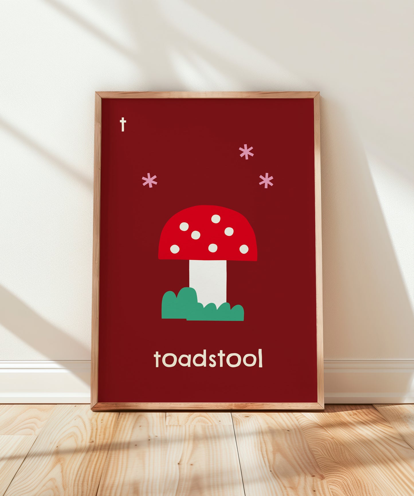 T for Toadstool Print