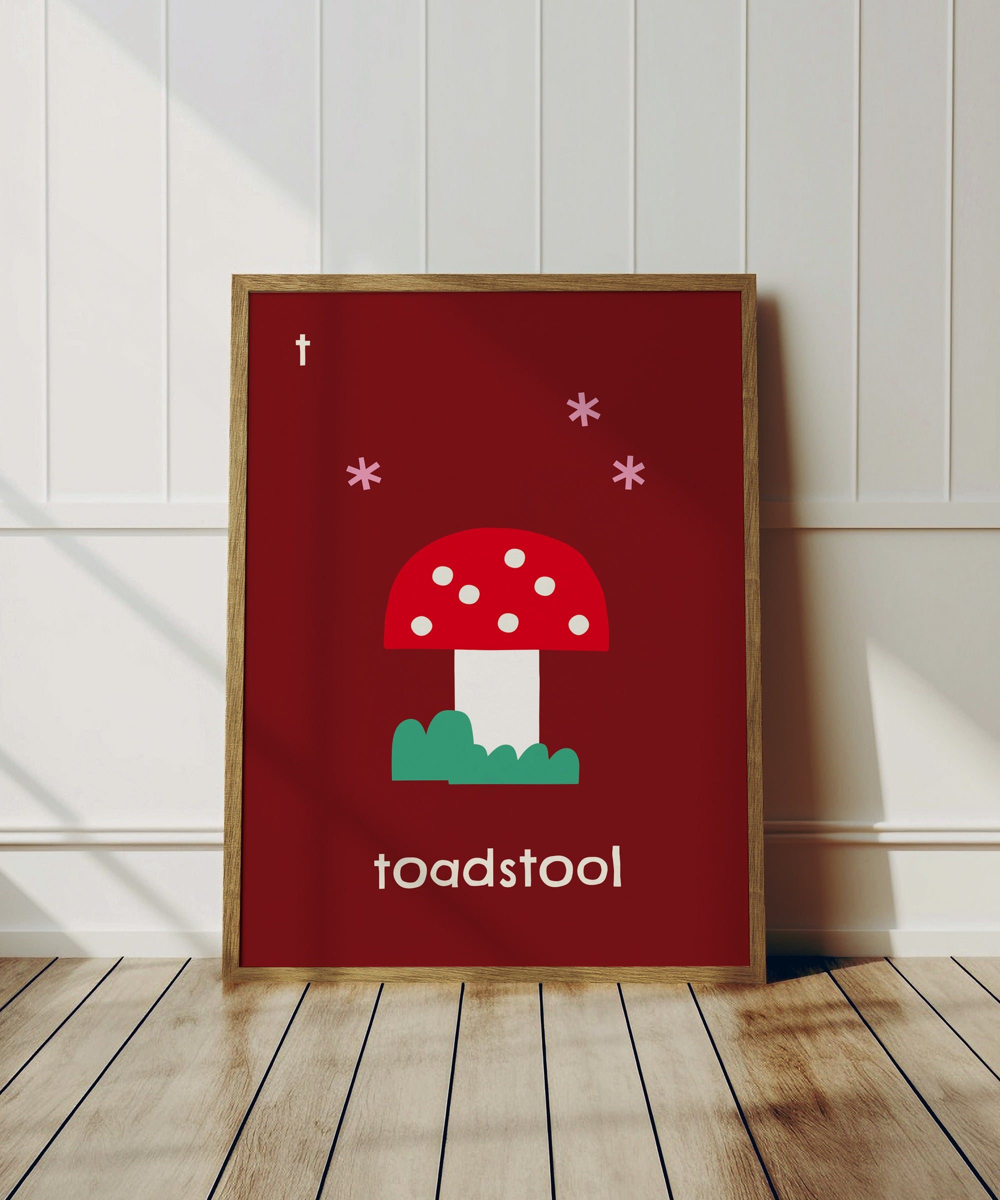 T for Toadstool Print