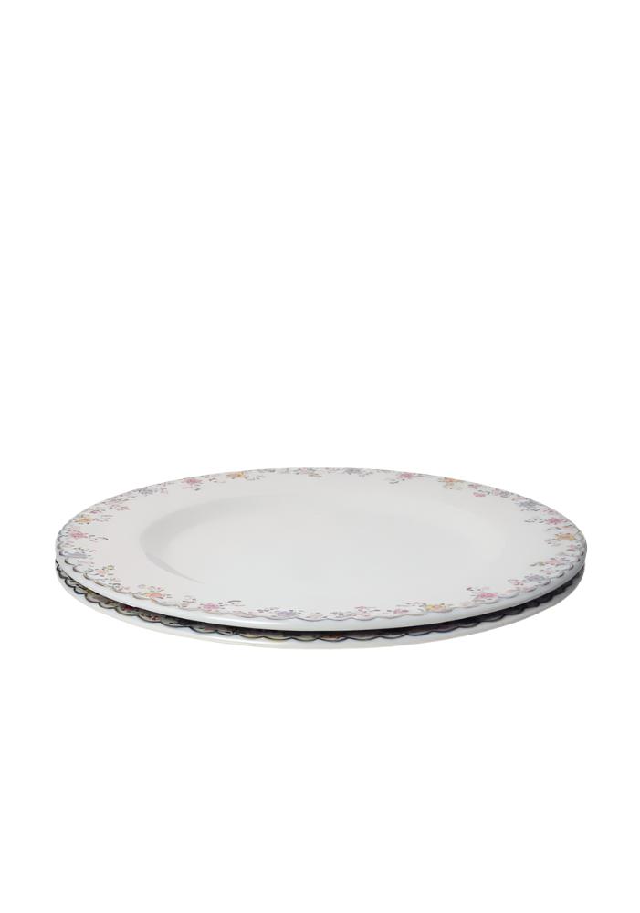 Tobacco Leaf China Charger Display Plates - Set of 2 - Casa by Josephine Jenno