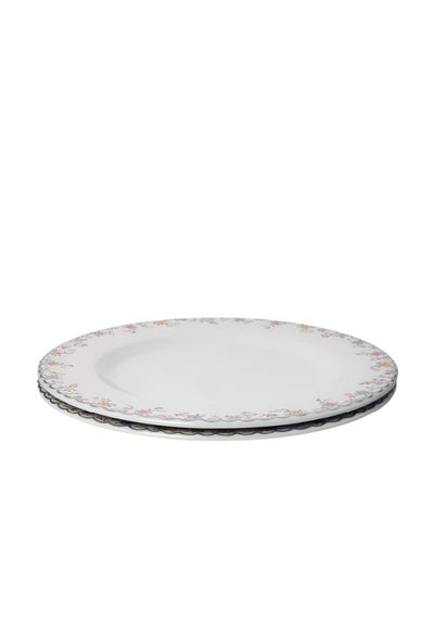 Tobacco Leaf China Charger Display Plates - Set of 2 - Casa by Josephine Jenno
