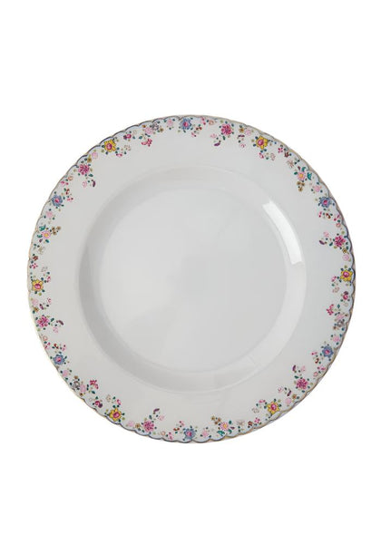 Tobacco Leaf China Charger Display Plates - Set of 2 - Casa by Josephine Jenno