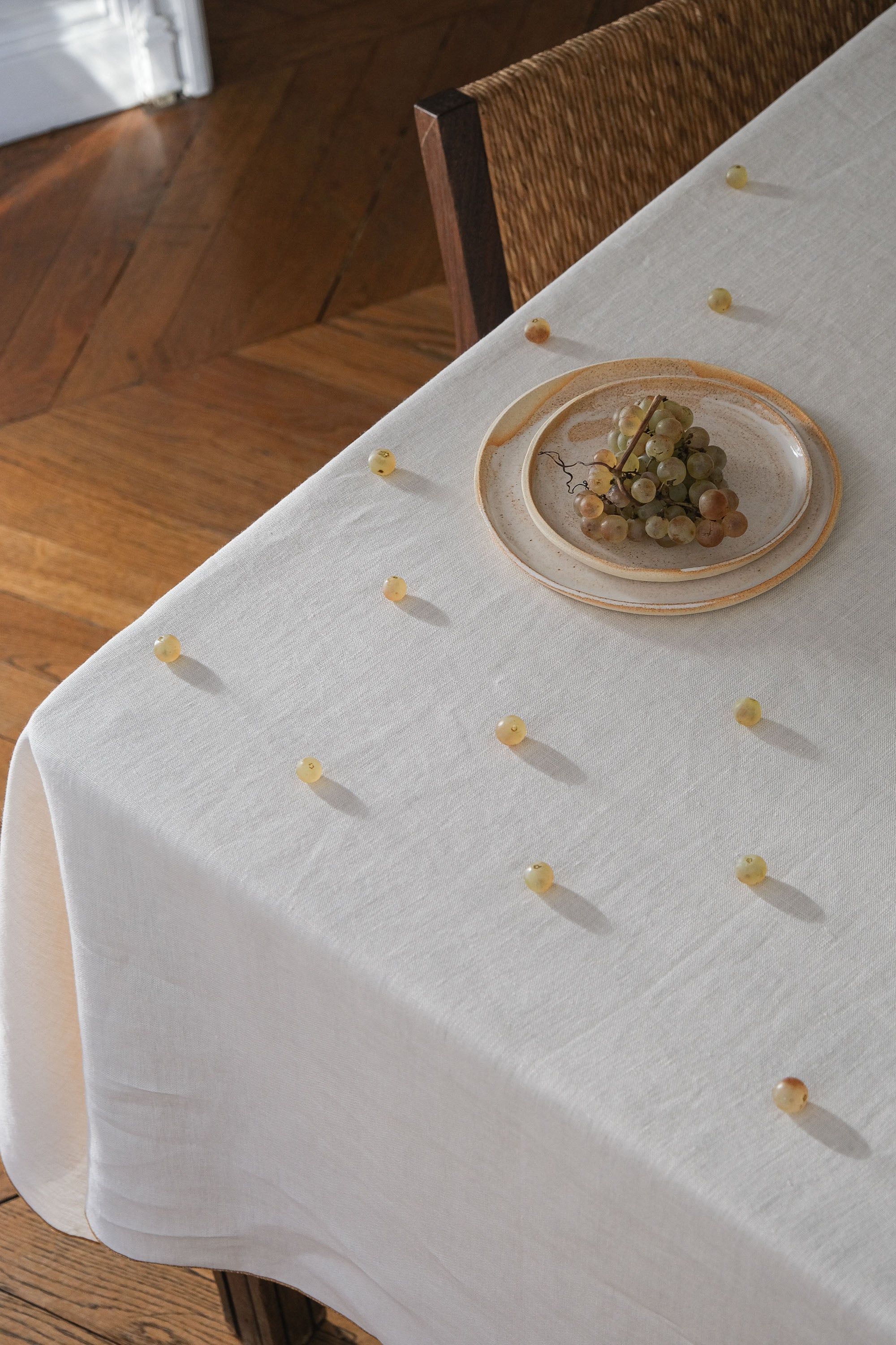 Linen Tablecloth in Ivory
