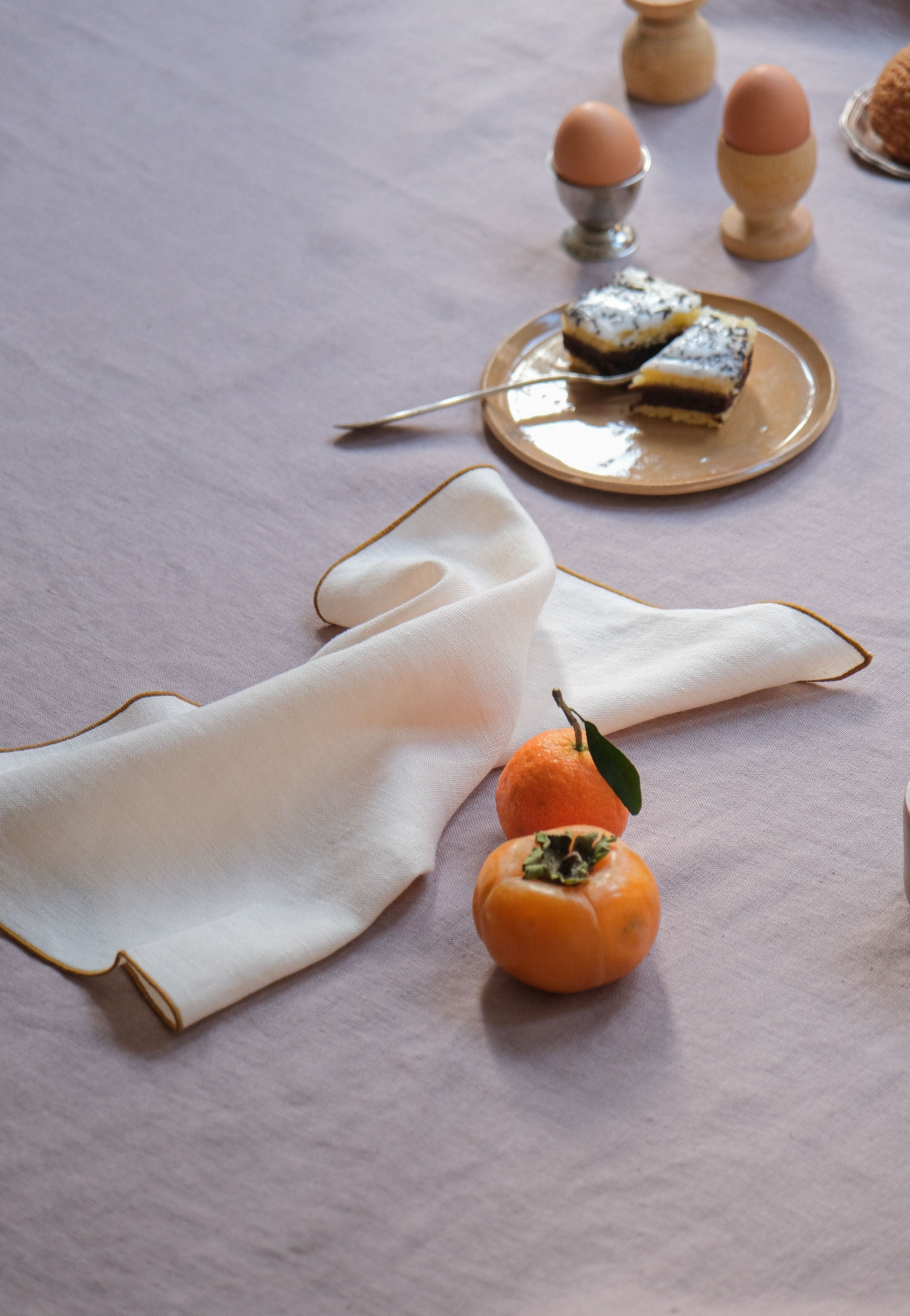 Linen Tablecloth in Dusty Pink