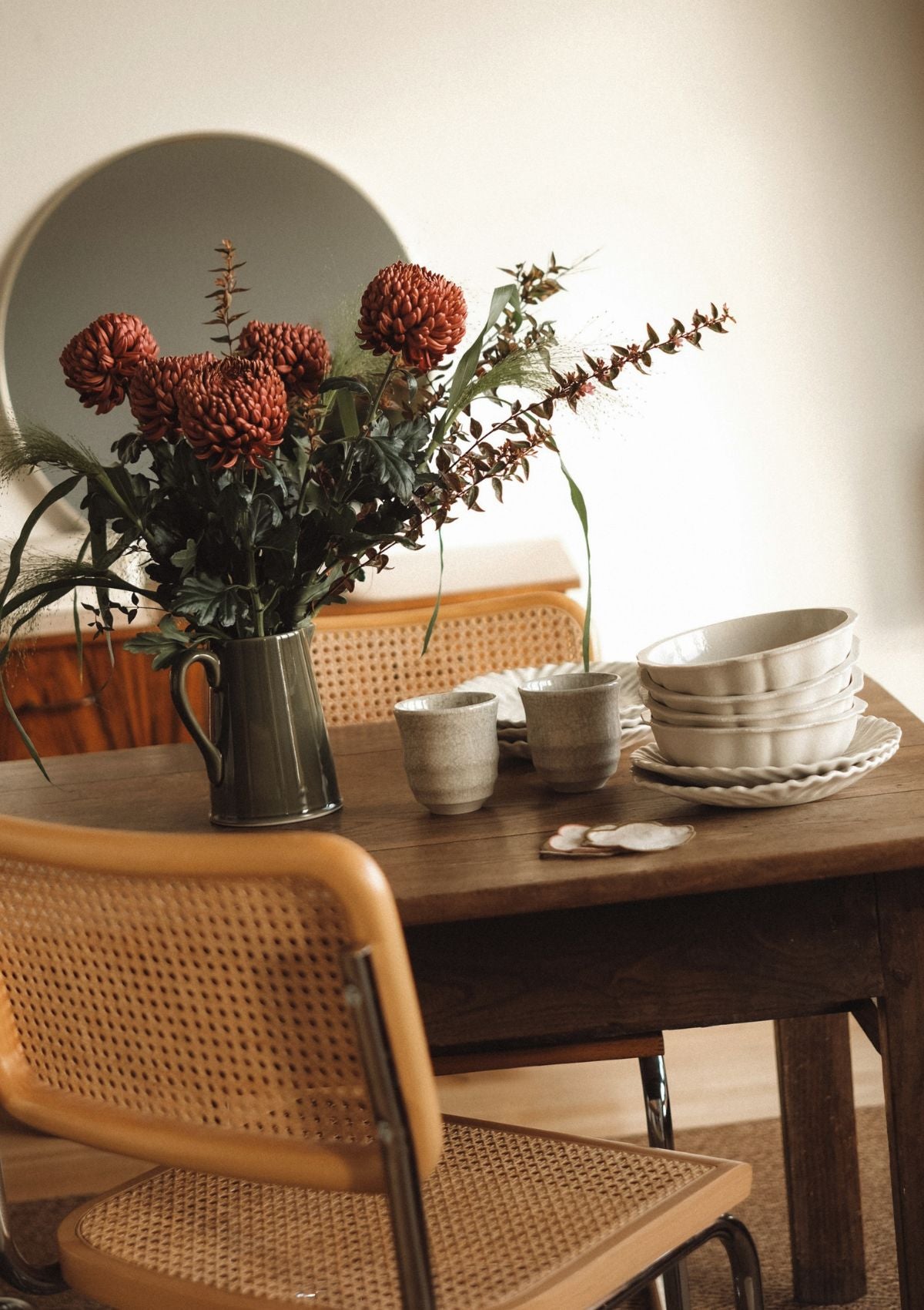Olive Green Pitcher