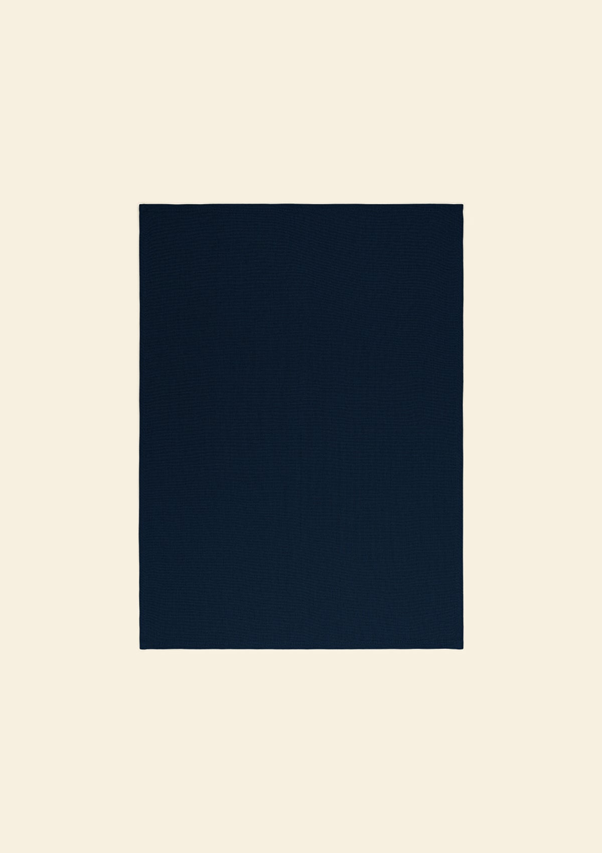 The Navy Blue Linen Tea Towel