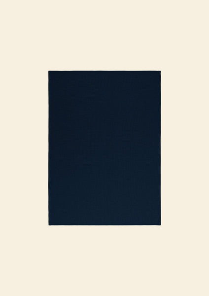 The Navy Blue Linen Tea Towel