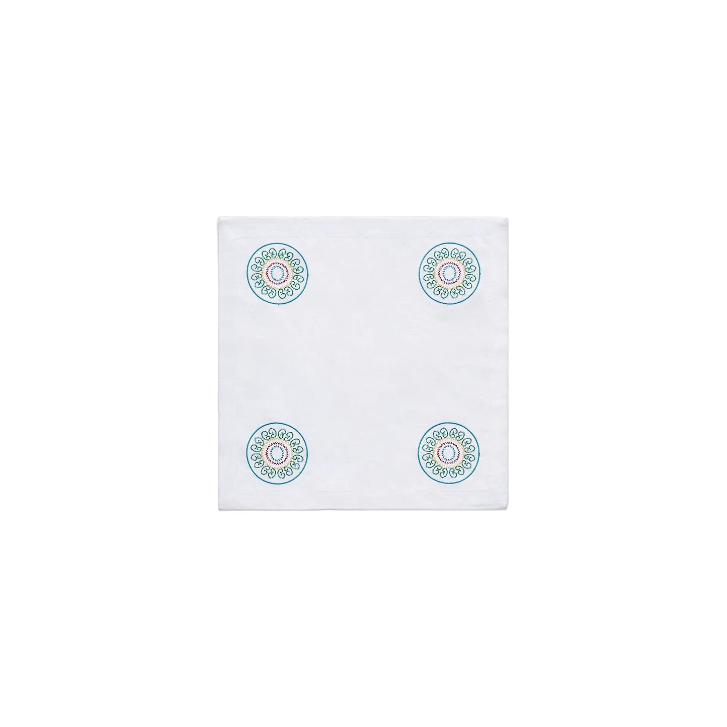 Multicolor Luminaria Napkin - Set of 2 - White Linen