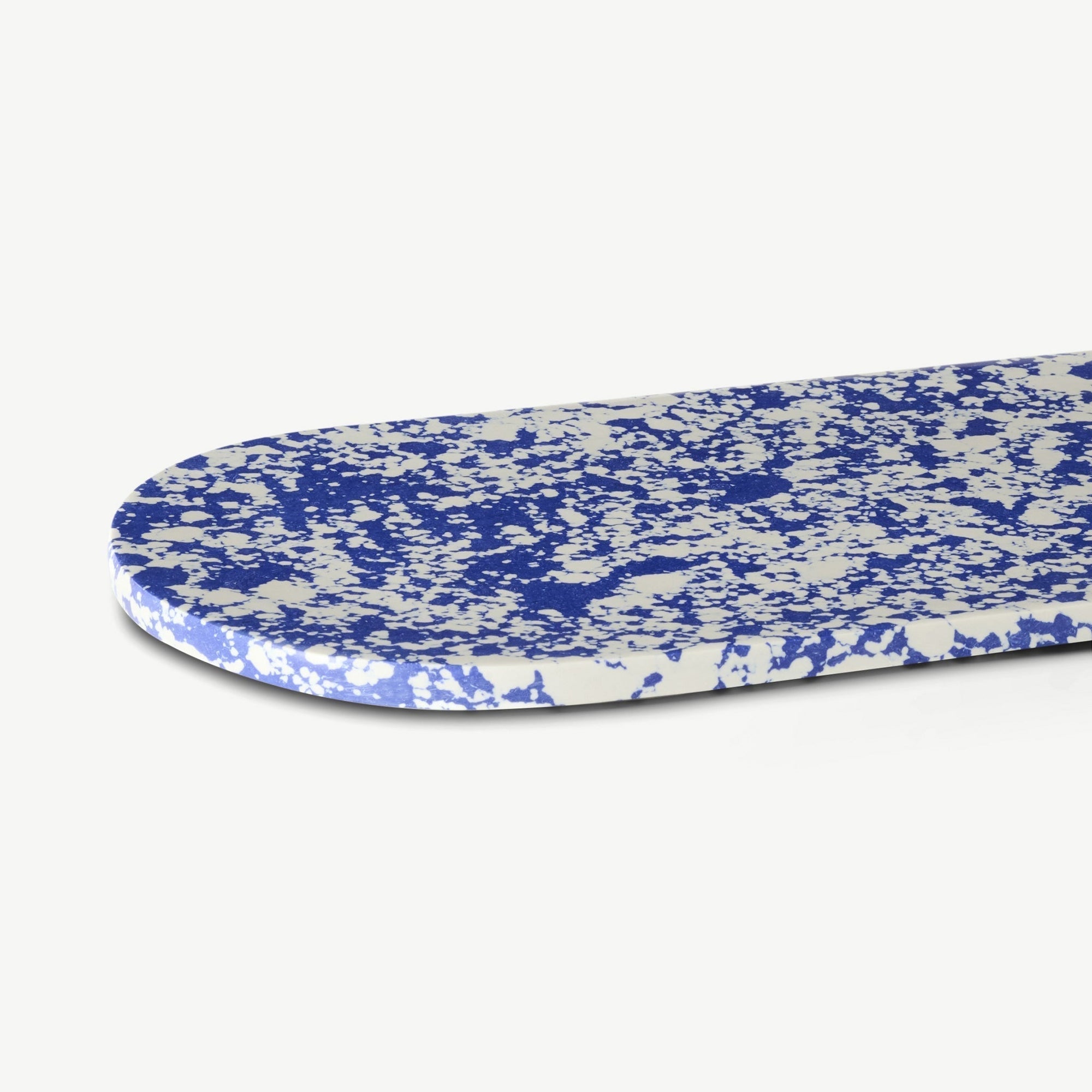 Rock Large Serving Tray, Cobalt Blue and White
