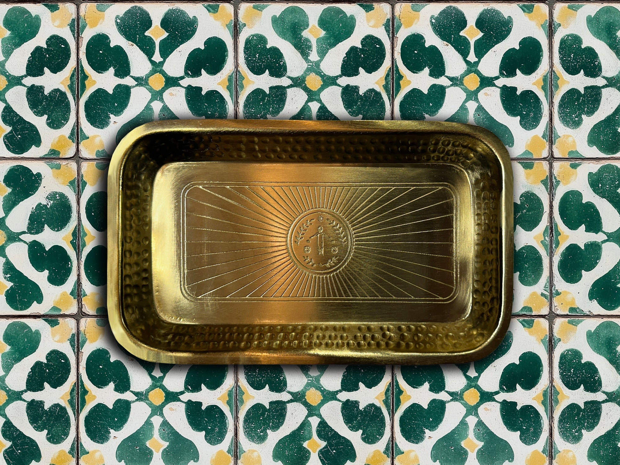 Engraved Brass Tray
