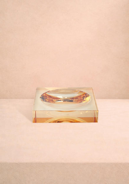 Italians Do It Better Glass Tray - Brown