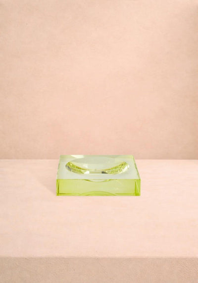 Trinket Tray Chelsea Glass Trinket Tray - Yellow/Green