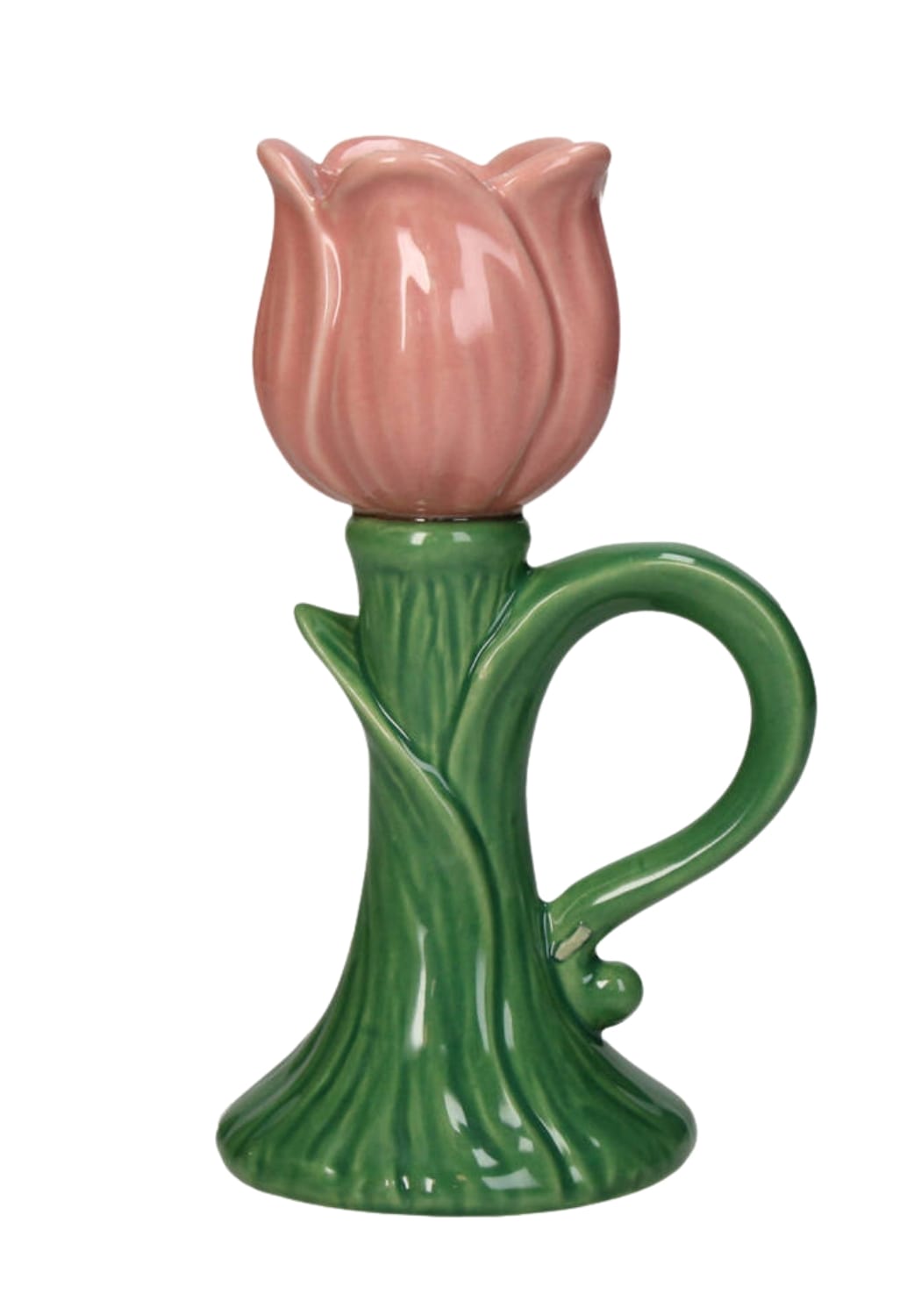Tulip Glow Pink Candleholder- Set of 2