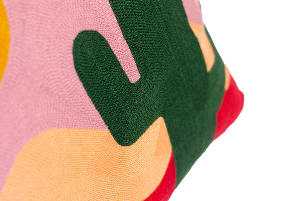 Tulum Cactus Needlepoint Pillow