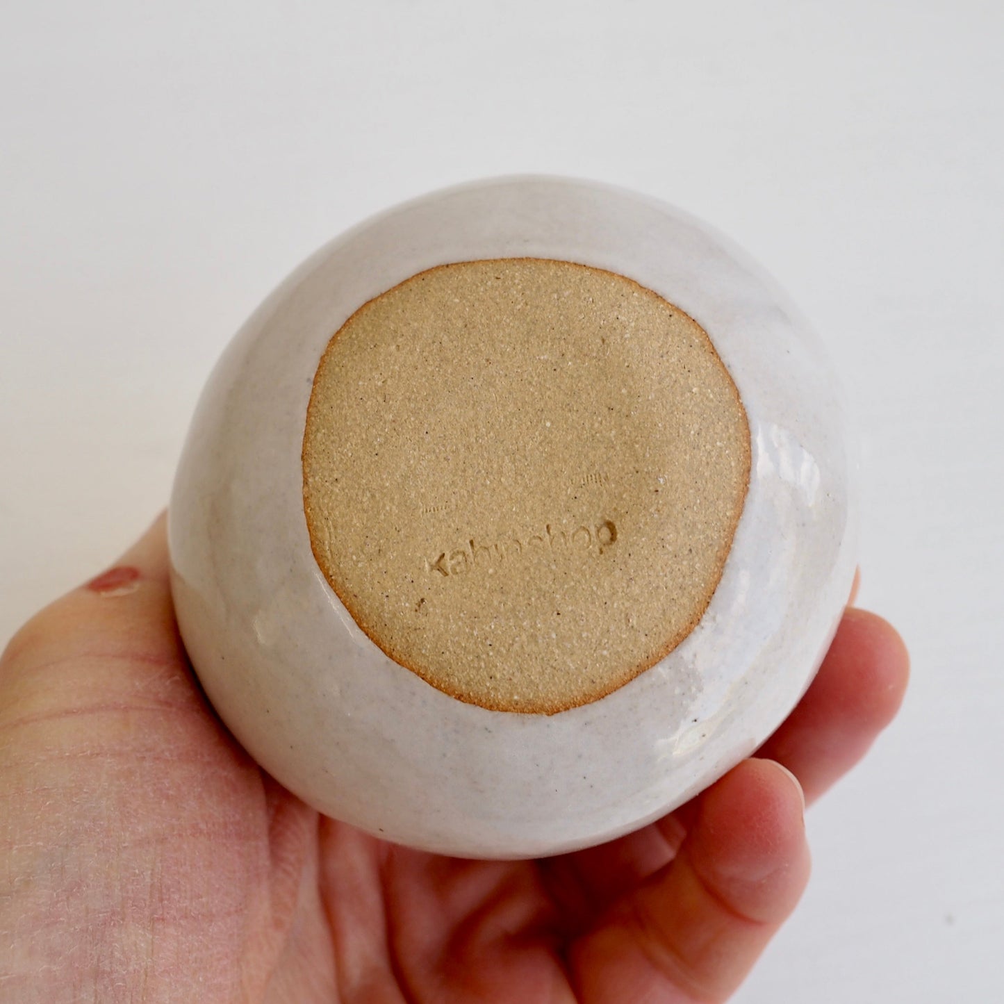 Handmade Ceramic Round Vases in White, Gold & Black