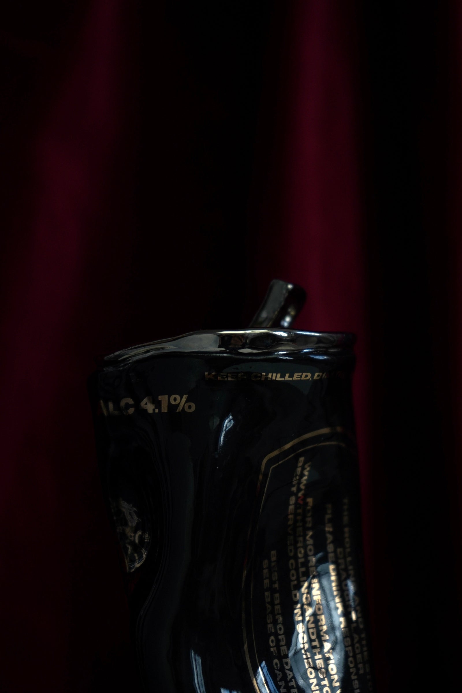 Crushed Silver Beer Can