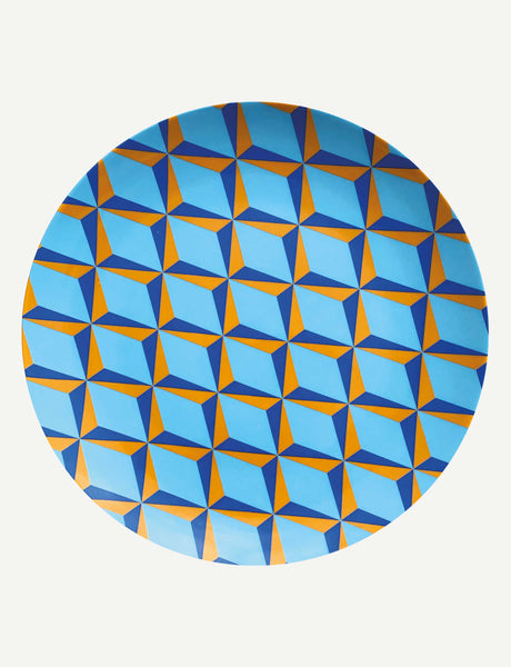 Retro Plate Blue